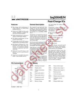 BQ2004EPN datasheet  